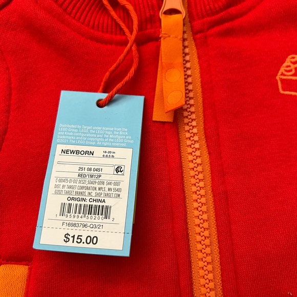 Baby Brick Embroidered Track Zip-Up
Sweatshirt - LEGO® Collection × Target Red - Picture 5 of 6